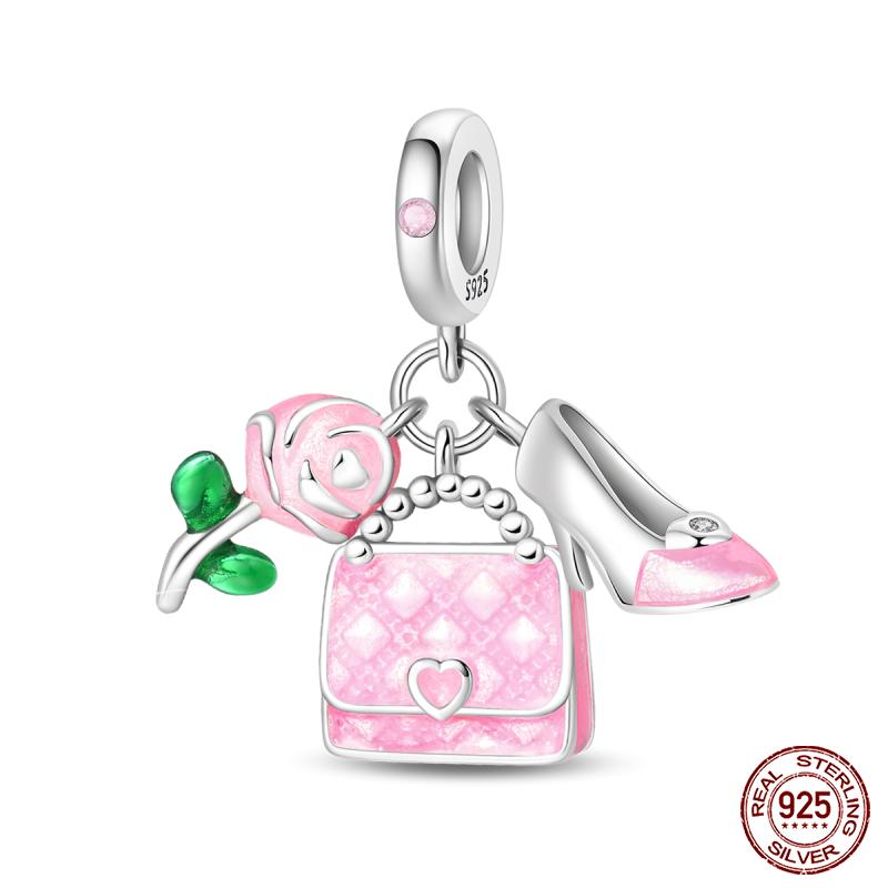 Copper Fashion Holiday Beach Watermelon Green Pear Charms Beads For 3Mm Bracelet Diy Fine Jewelry Gift Making