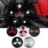 4 szt. Naklejki na środek piasty koła samochodowego Emblemat z naklejką Dla Mitsubishi ASX Ralliart Lancer Cordia Pajero Outlander Eclipse Galant Mirage