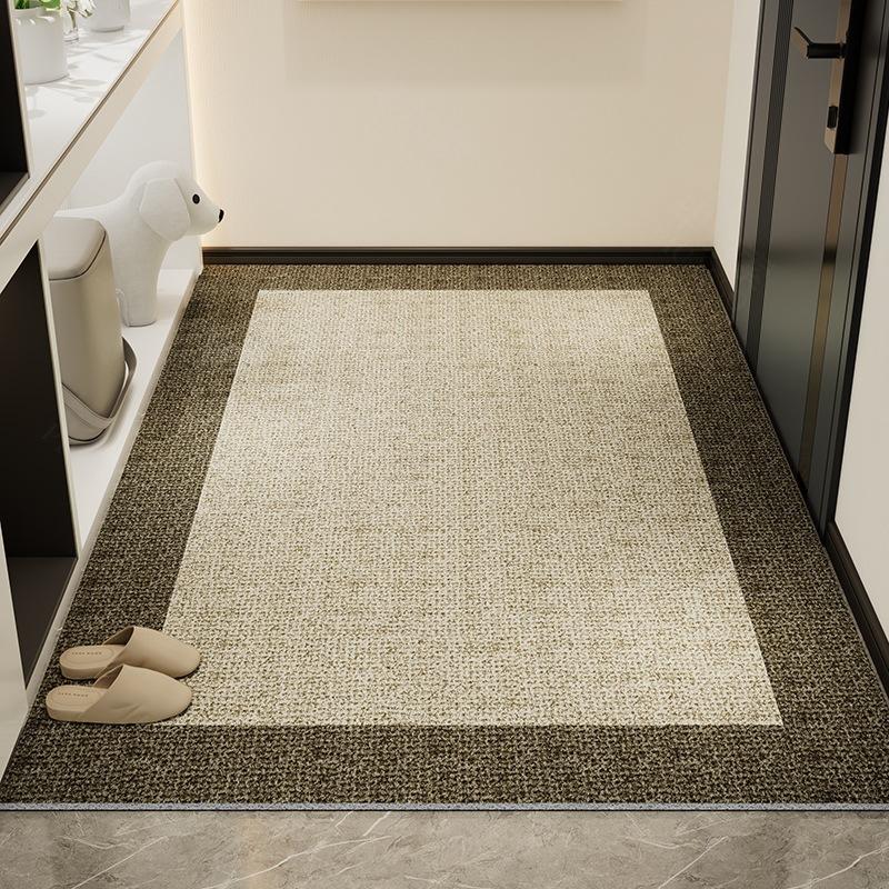 Light Luxury High-End Door Floor Mat, Dirt-Resistant, Wear-Resistant And Non-Slip Mat, Household Tailor-Able Mud Scraping Soil Silk Ring Floor Mat