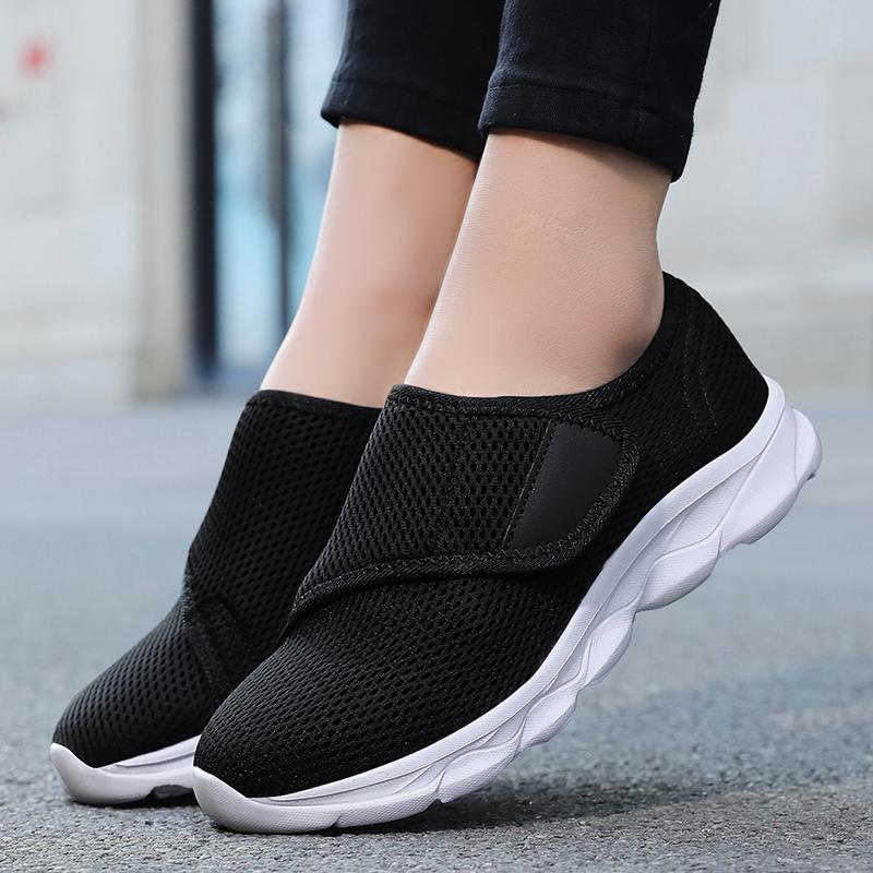 Lässige orthopädische Schuhe für breite Füße, geschwollene Schuhe, Daumenumkehr, Anpassung, weicher, bequemer Diabetikerschuh, Wanderschuhe