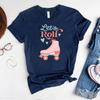 Lets Roll Shirt Fun Roller Skate Shirts Retro Summer Kid Tshirt 80s  Kid Tee 90s Kid Tees Women Summer Retro Short Sleeve Tops