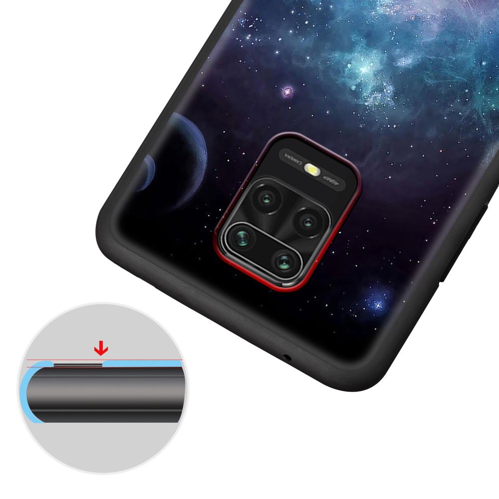 Little Prince Watercolor Art Case for Xiaomi Redmi Note 9S 9 8 10 11 Pro 9C 9A 7 8T 7A 8A 6A 6 10S Black Soft Cell Phone Cover