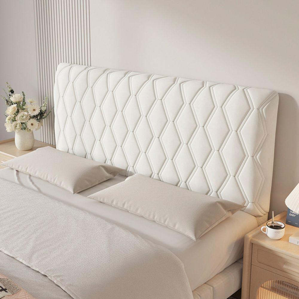 Solid Color Bed Head Cover All-inclusive Bed Head Dust Protector Velvet Headboard Cover  Hotel