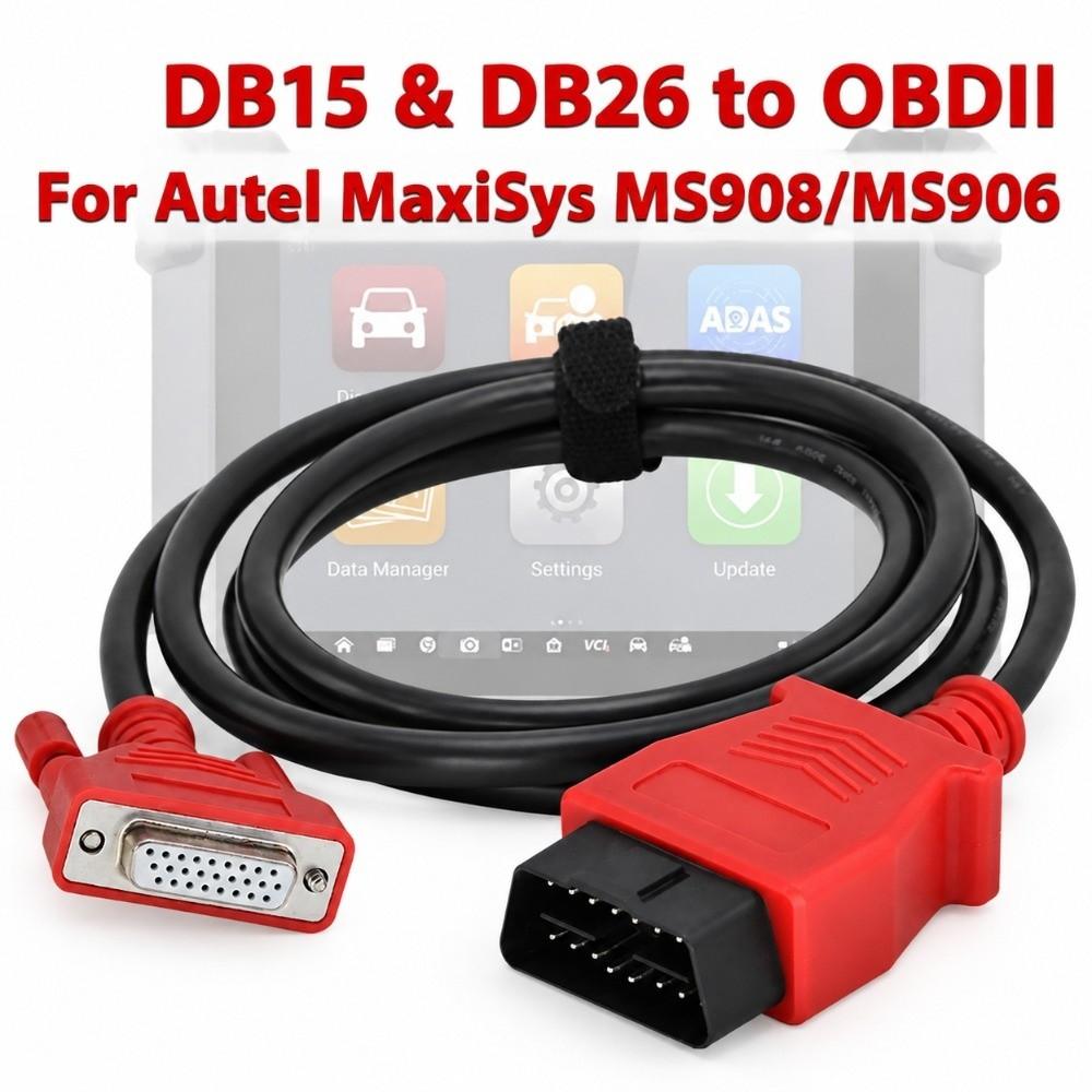 Black PVC Wire OBD2 Test Cable Autel Scanner Cable For Autel MaxiSYS Pro MS906 MS908 MS905 MS808