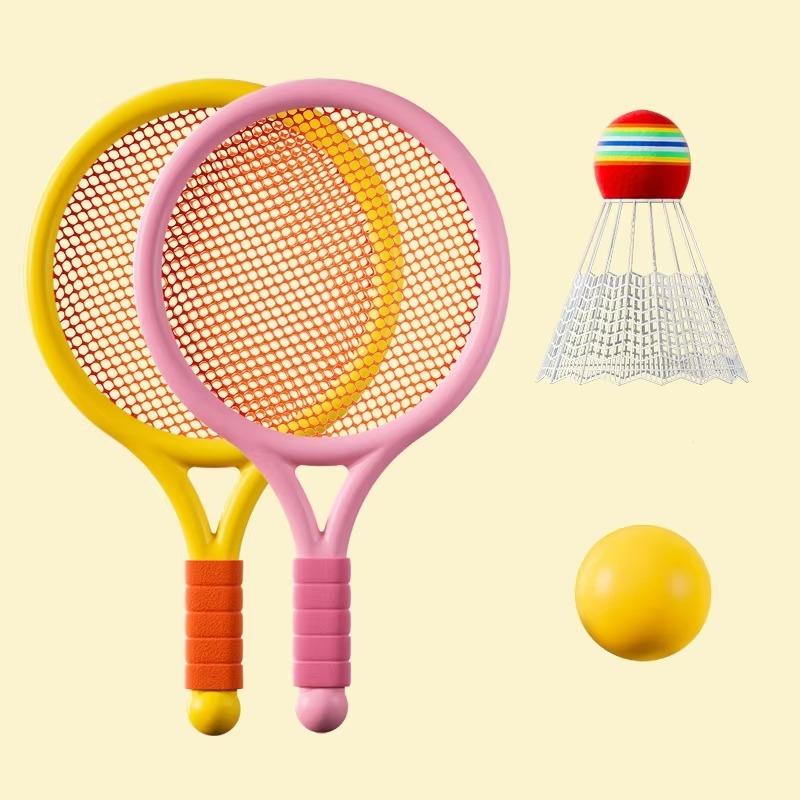 Kids Tennis & Badminton Racket Set - Lightweight Outdoor Sports Racket Portable Tennis & Badminton Gear for Children