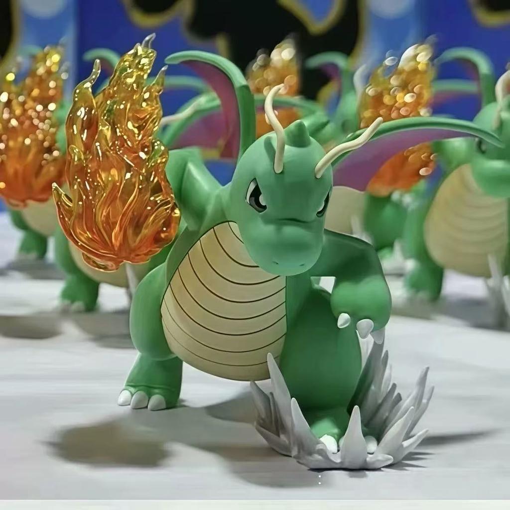 New Pokemon Action Figure Fire Punch Dragonite Gk Anime Figure Toys Model Ornament Collection For Doll Birthday Gift