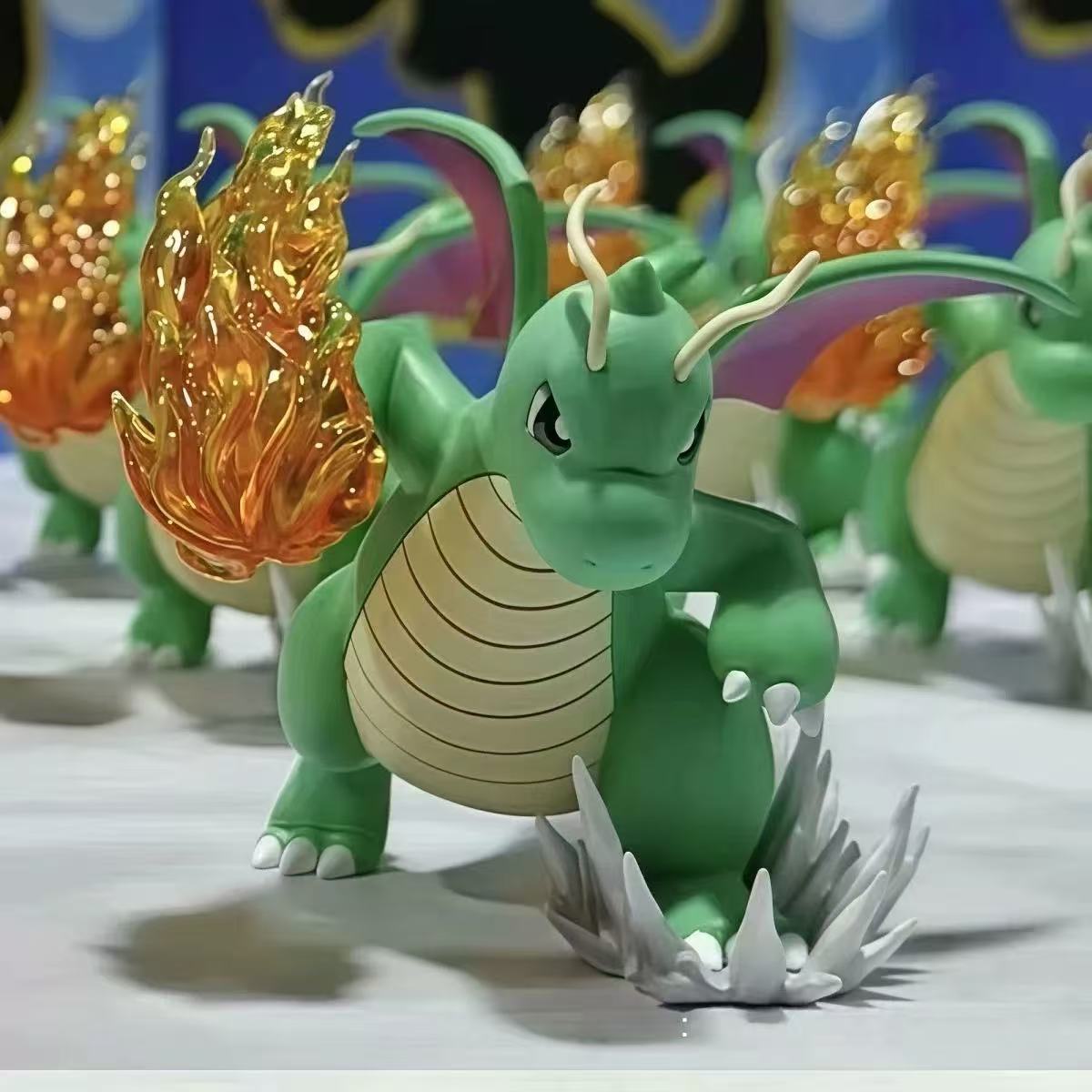 

New Pokemon Action Model Fire Punch Dragonite Gk Anime Model Playthings Model Ornament Set For Doll Birthday Present Premium Quality
