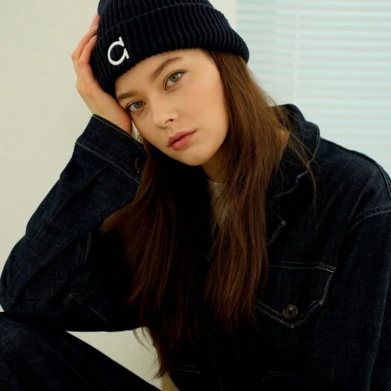 

ШАПКА Signature Beanie_Темно-синий Navy_Free