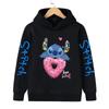 Nuovo Felpa Cool Stitch Bambini Vestiti Cartoni Animati Bambina Bambino Lilo e Stitch Felpa Manga con Cappuccio Top Casual per Bebè