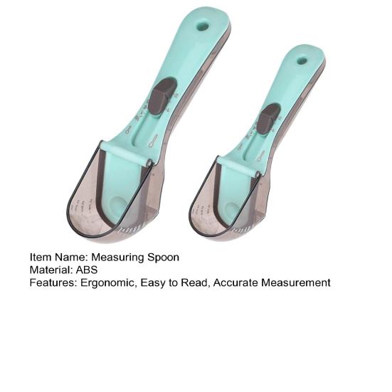 2 Pcs Cat Dog Food Scoop Adjustable Pet Food Measuring Cup with Scale Pet Food Feeding Scoop for Cats Dogs Rabbits Kitchen Gadgets for Rice Flour