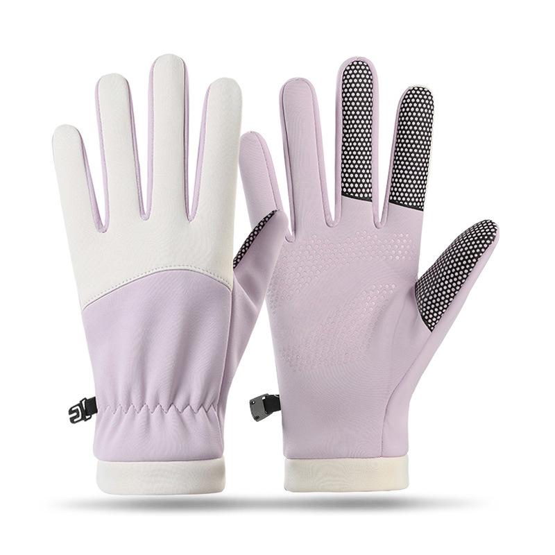 Coexistence Winter Outdoor Warm Unisex Polyester Gloves Sports Cycling Windproof Waterproof Lined Touchscreen Anti-Slip