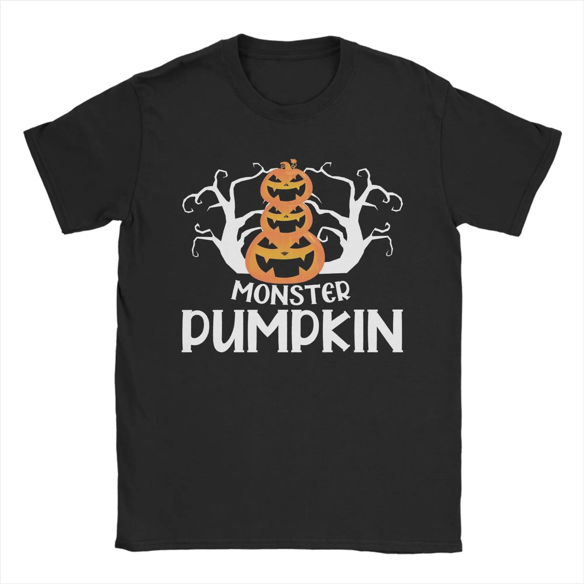 

Men s Just Waiting For Halloween Raccoon pumpkin pattern printed 100% pure cotton short-sleeved T-shirt fashion clothing 4XL