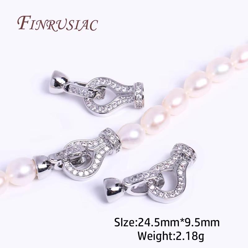 Pearl Clasps 18K Gold Plated Necklace Clasp For Jewelry Connectors DIY Bracelets Accessories,Locks For Jewelry Making Supplies