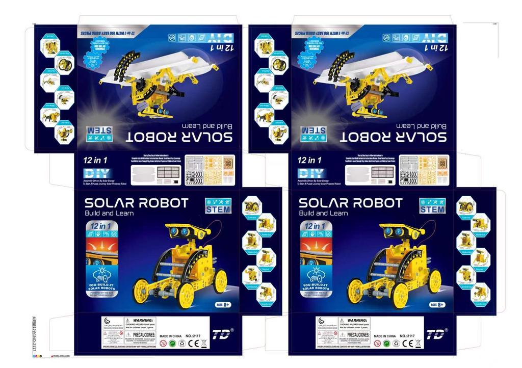12-in-1 Solar Robot Science Kit: Educational DIY Toy for Kids