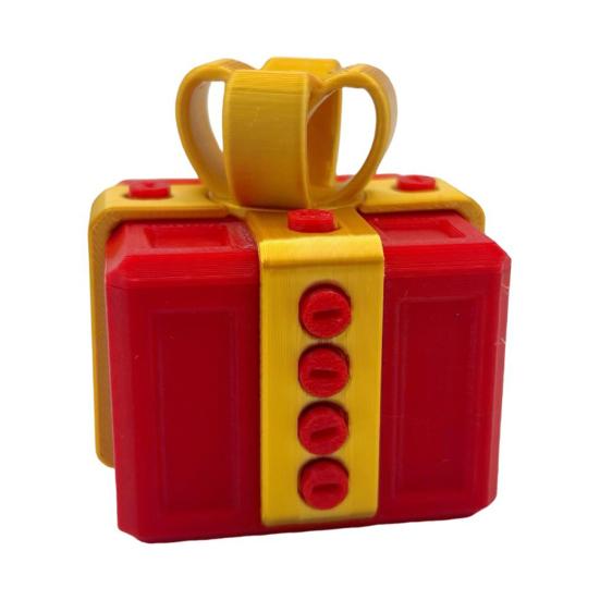 

Напечатанная на 3D раздражающая подарочная коробка с винтами Красочная квадратная головоломка Подарочная коробка Прикольный кейс Украшение для дома, офиса, книжной полки, рабочего стола 8 cm