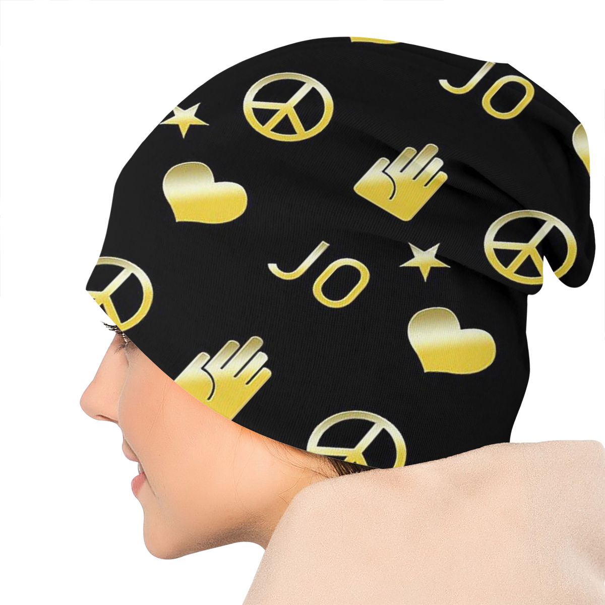 Вязаная шапка с узором — фото 5