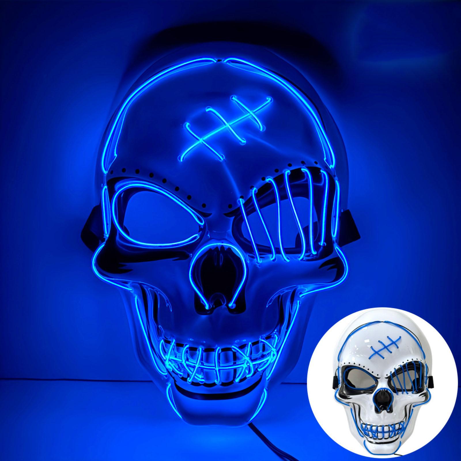 

Scar Mask Led Luminous Mask EL Cold Light Mask Luminous Gift One Size