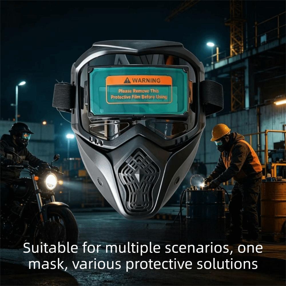 Head-mounted Welder Mask Detachable Welding Face Shield Auto Darkening Welding Helmet Face Safety