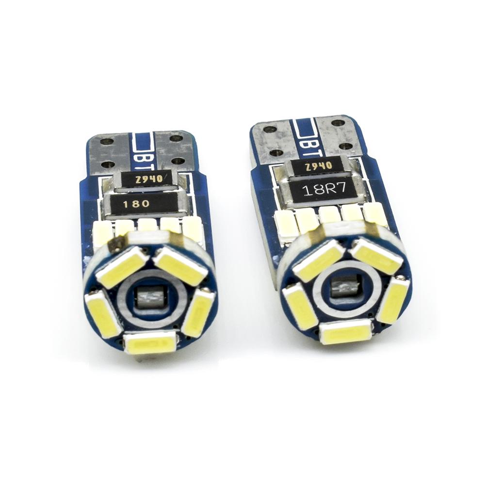 

T10 W5W светодиодные боковые габаритные огни автомобиля лампа для чтения 4014 SMD внутренняя куполообразная дверная лампа багажника 6000K автоаксессуары