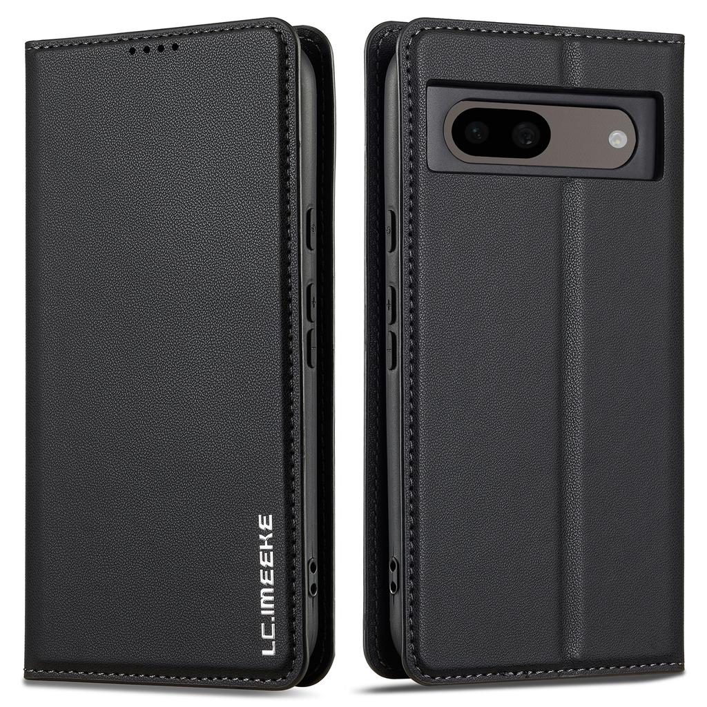 LC.IMEEKE L1 Series for Google Pixel 8a Case PU Leather Wallet Stand Protective Phone Cover