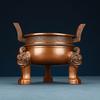 Warring States Period Cast Purple Chu Large Tripod Ornament Craft Living Room Office Home Decoration Copper