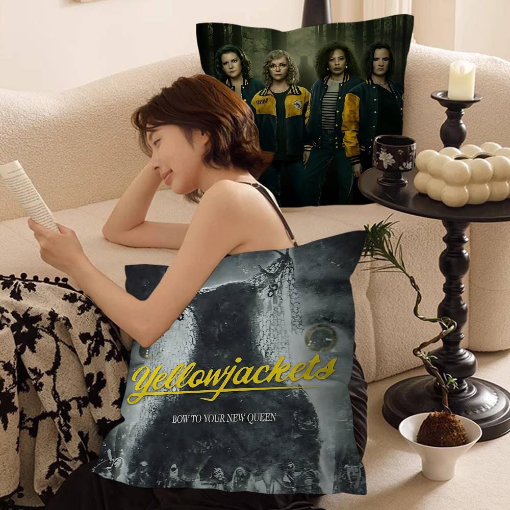 Psychological Horror Series Yellowjackets Personalized Picture Text Home Decorative Pillows Household Gifts 45x45cm