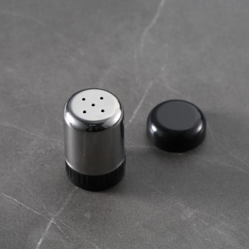 Nerezové dózy na koření, grilovací slánka, pepřová láhev na koření, domácí koření, úložná nádoba na kuchyňské doplňky