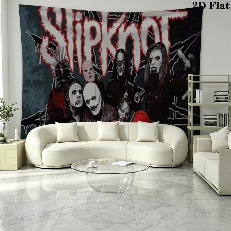 Slipknot Wall Tapestry Aesthetic Wall Hanging Printed Fabric Blanket Decorative Tapestries for Bedroom Living Room Home Decor