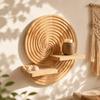 Nieregularny wiszący na ścianę stojak na doniczki Styl boho Półka pływająca Stojak do przechowywania Salon
