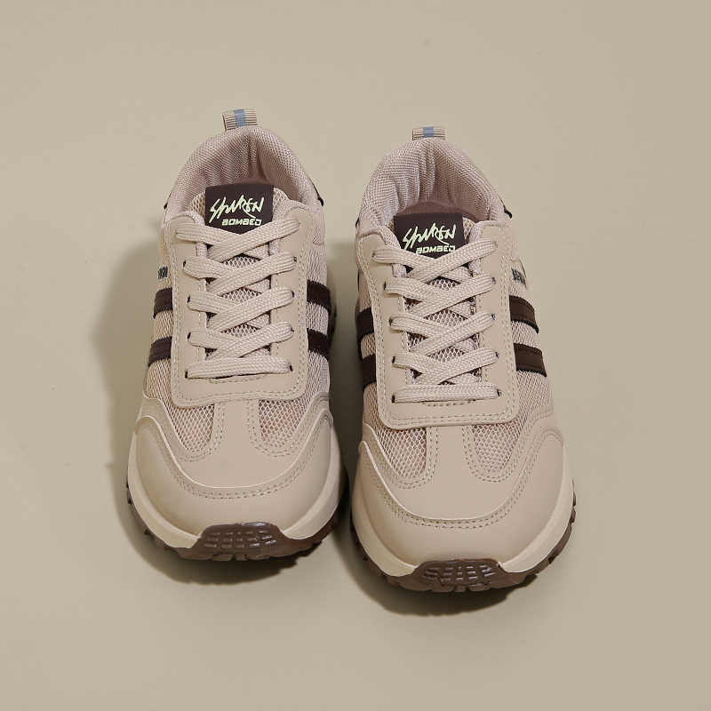 Fashion Thick Bottom Thick Heeled Spring Running Beige Woman Sneakers Women's Sports Shoes Sapatenis Products The Most Sold Sapa