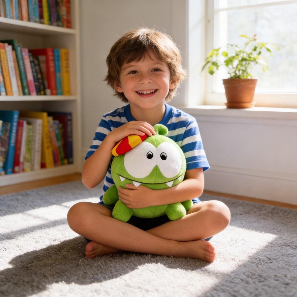 Om Nom Kuscheltier Spielzeug Weiche Stoffpuppe Für Kinder Und Jugendliche