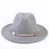 Popular European and American High-end Wool Top Hat, Men's and Women's Fashion Versatile Elegant Top Hat Jazz Hat