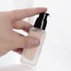 15/30Ml Empty Pump Bottle Glass Liquid Foundation Container Makeup Transparent Square Refillable Bottle Portable Pump Bottle