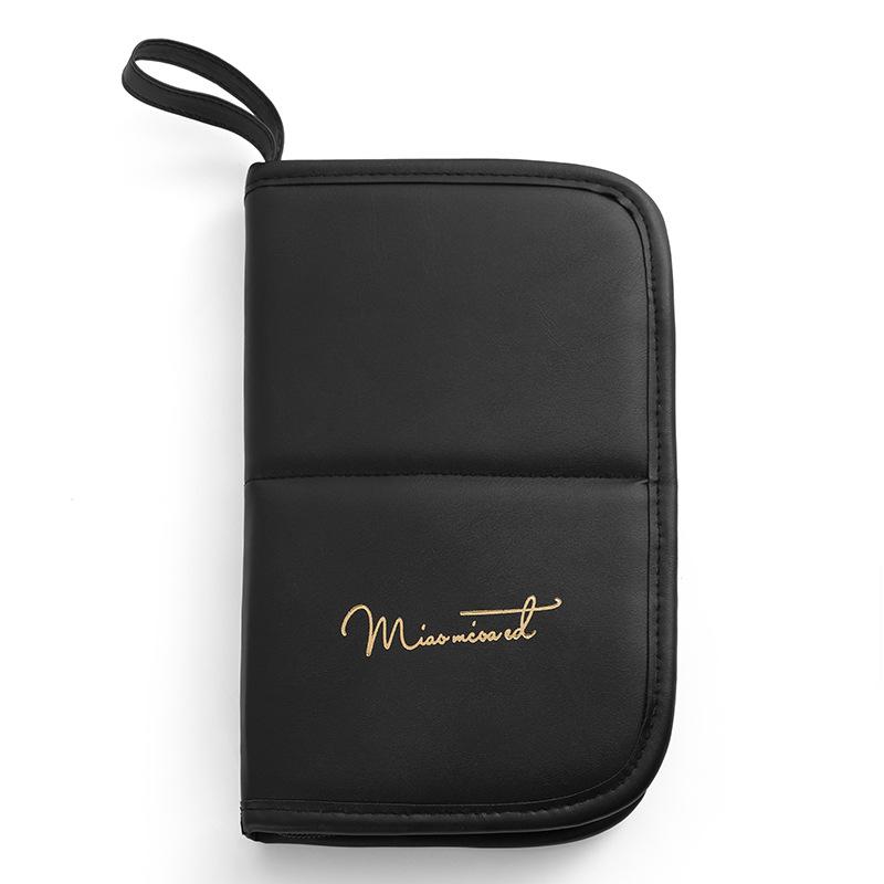 

2026 Makeup Brush Storage Bag Makeup Artist Cosmetic Case Handbag Multifunctional Travel Cosmetic Organizer Bag Beauty Tools LIJ чёрный
