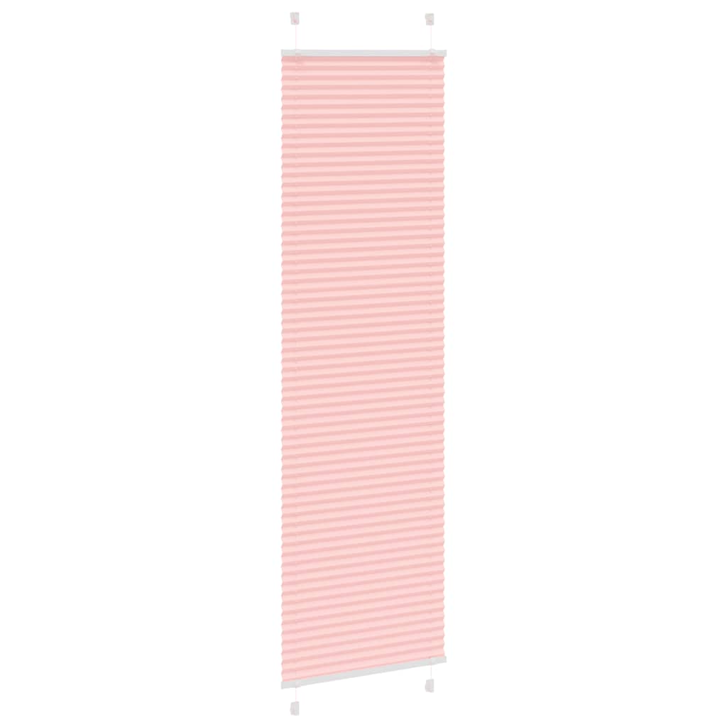 Roleta Plisowana Różowa 55X200 Cm Szerokość Tkaniny 54,4Cm