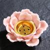 Handmade Ceramic Incense Burner Detachable Incense Burning Tray Lotus Aromatherapy Holder  Home