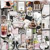 50PCS Clean Girl Stickers Korean-style Instagram Graffiti Mobile Phone Notebook Computer Luggage Decoration Waterproof Stickers