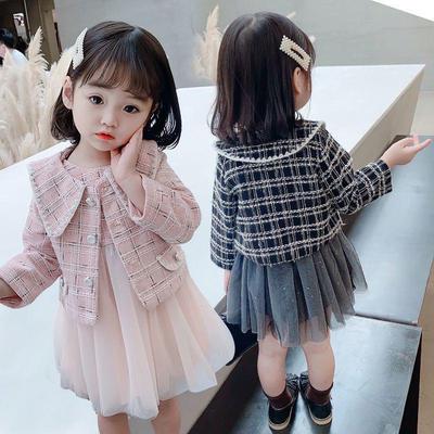 "2024 Autumn Baby Girl Princess Two-Piece Outfit: Stylish Vest and Gauze Skirt"