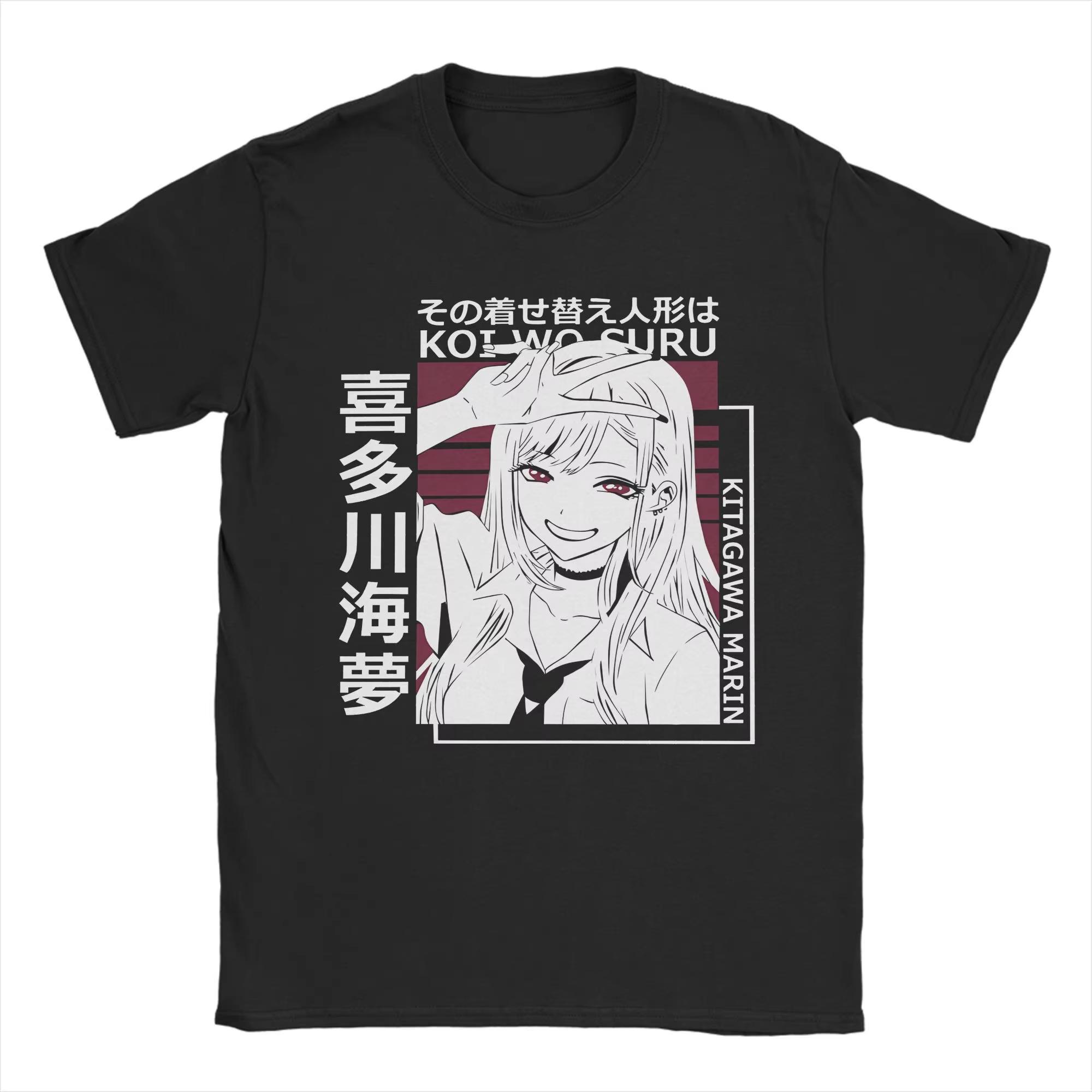 

My Dress-Up Darling Marin Kitagawa T Shirt Summer Wakana Gojo Anime Vintage T Shirts 100% Cotton Tshirt for Men Pattern Tees Top S