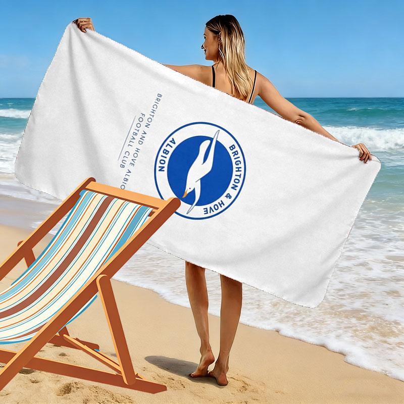 Asciugamano da Spiaggia Brighton & Hove Albion, Asciugamano Grande Morbido Asciugatura Rapida per Spiaggia Campeggio Nuoto