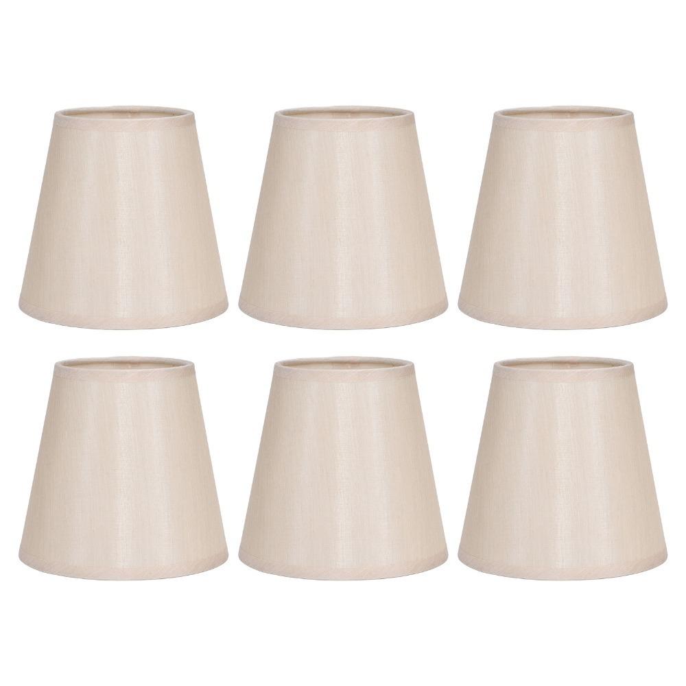 

6PCS 5.1 inch Height Lampshade Fabric Small Lamp Shades Modern Wall Lamp Shade Wall Lamp абрикосовий