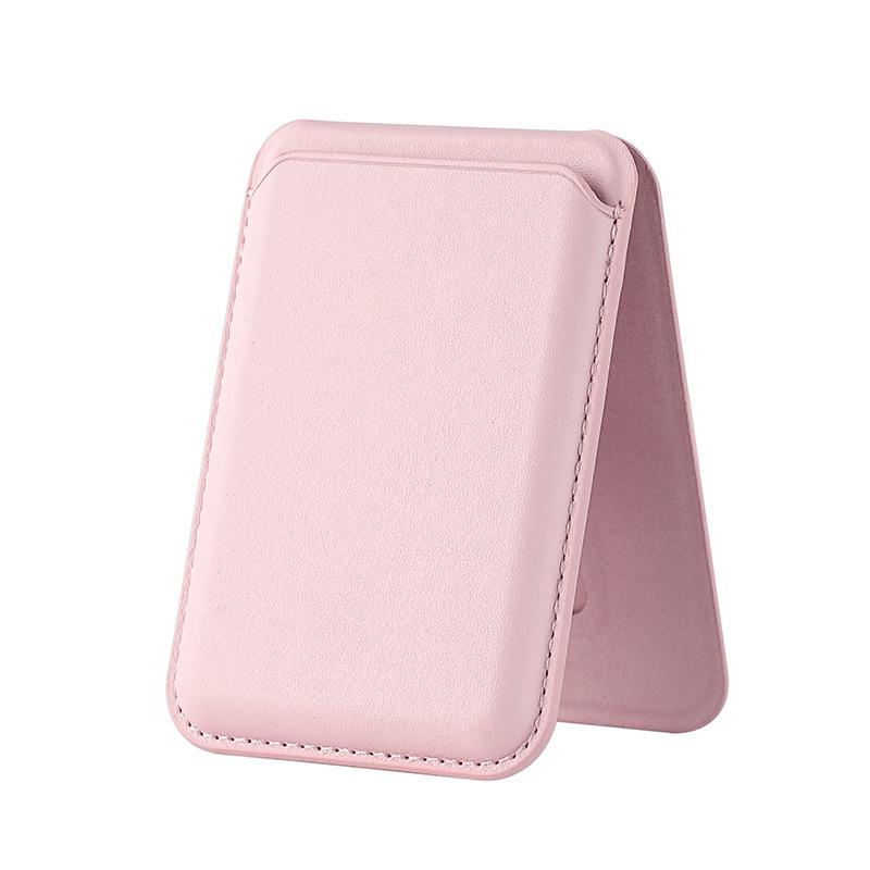 iPhone 12-17 MagSafe Magnetic PU Leather Card Holder & Phone Stand - Light Luxury Style