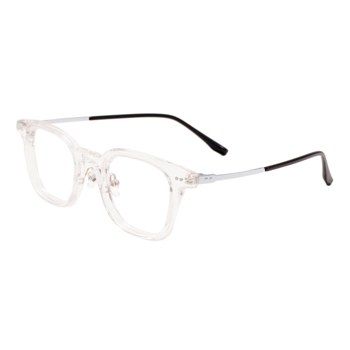 

Unisex Retro Square Eyeglasses Frames Men Women Driving Computer Eyewear Frame Anti Blue Light Glasses for Prescription Lenses прозрачный
