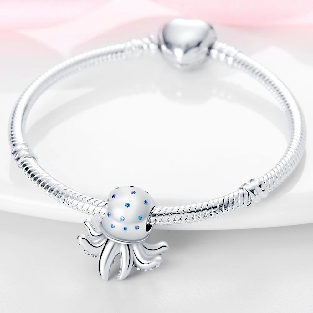 Authentic Charm Bead Charms copper Octopus Bead Charms Compatible With Charm Bead Charms Plata Bracelets for Women Women Jewellery Making Diy