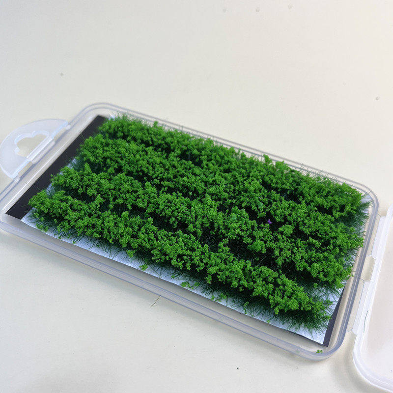 8mm 4 Stück Miniaturgrasbüschel Modellbahn Landschaftsmaterial Künstliche Feldfrüchte für Gartenlandschaft Diorama