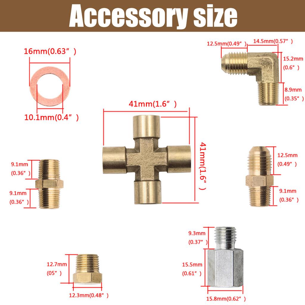 Neues Turbo Ölzulaufleitungskit Universelles Ölrücklaufleitungskit Ölablaufleitungskit mit 1/8 NPT, 90 ° 4 AN auf 1/8 NPT Anschluss Für