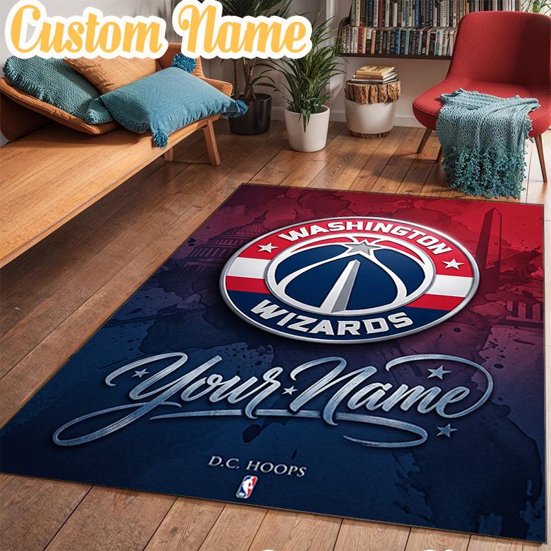 Custom Name Washington basketball Logo Rug Office Rug Chair Mat Non Slip Carpet Rugs for Bedrooms Dining Room Living Room Home Decor gifts