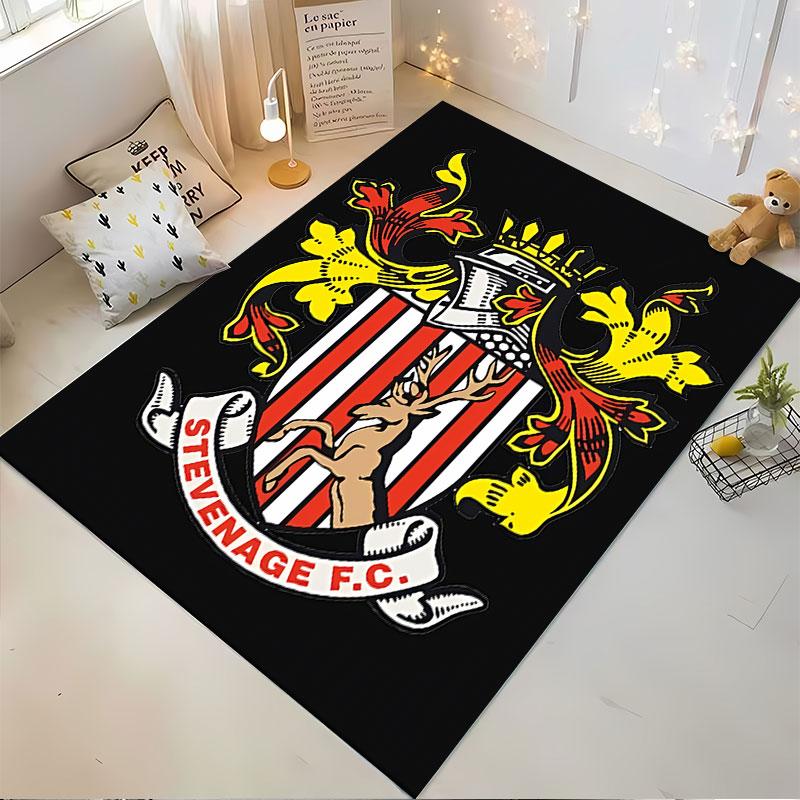 Stevenage FC Crest Carpet suitable as a non-slip mat for the living room or bedroom sofa