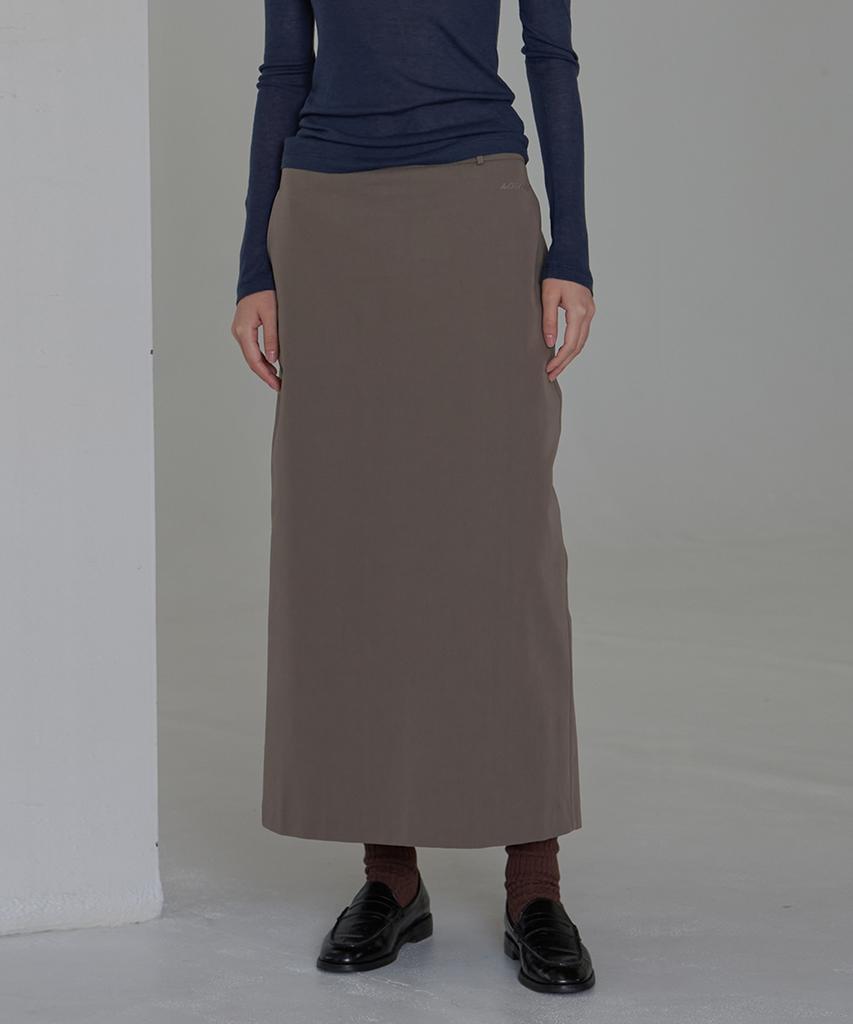 BUT'TON Standard Fit Long Skirt (Brown)