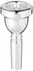 Bach Trombone Silver Plated Finish Large Bore Mouthpiece, 5GL, (for Trombones)
